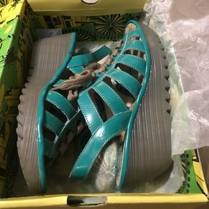 Fly London Turquoise Wedges